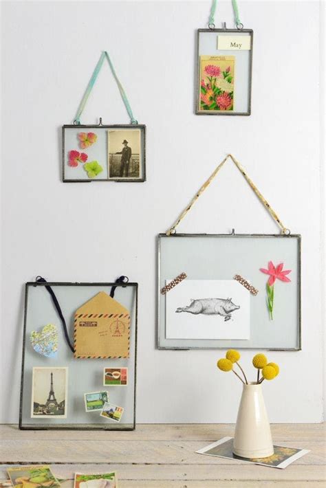 double sided glass display frame